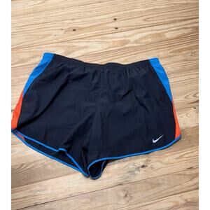 WOMEN'S NIKE DRI-FIT Running SHORTS BLACK BLUE ORANGE DH2563-042 SIZE 1X NWT